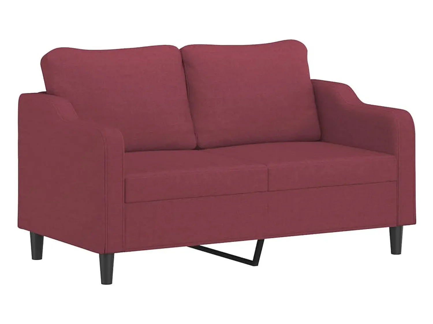 Sofá| Sofá de 2 lugares tecido 140 cm tinto PT461928 Vermelho
