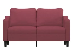 Sofá| Sofá de 2 lugares tecido 140 cm tinto PT461928 Vermelho