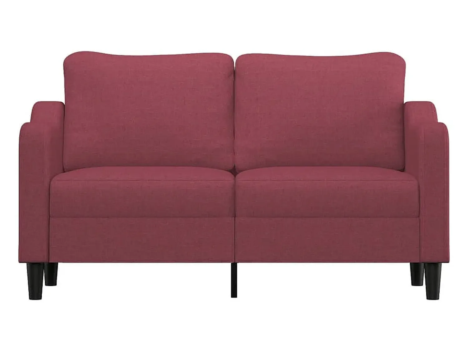 Sofá| Sofá de 2 lugares tecido 140 cm tinto PT461928 Vermelho