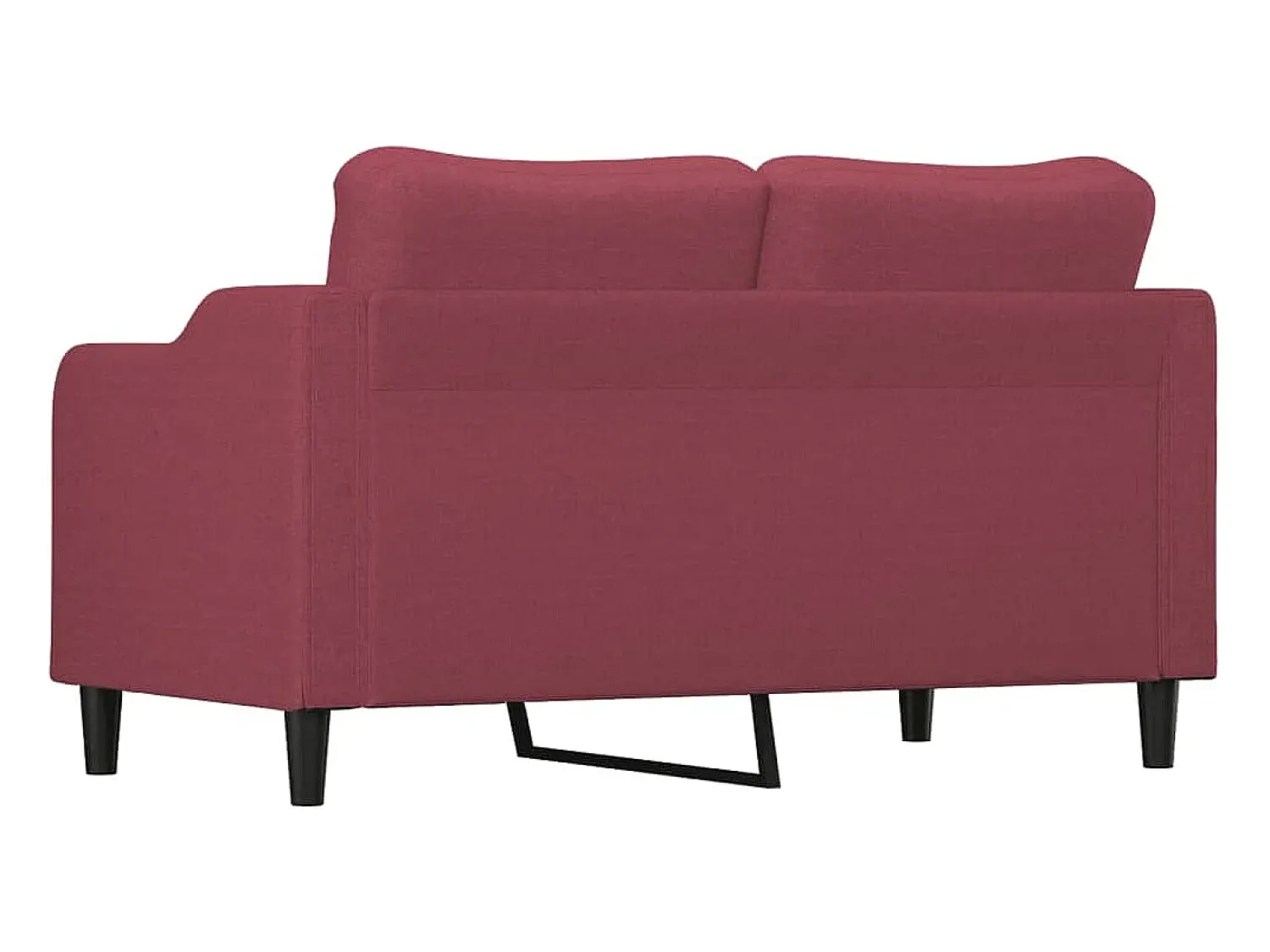 Sofá| Sofá de 2 lugares tecido 140 cm tinto PT461928 Vermelho