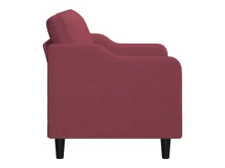 Sofá| Sofá de 2 lugares tecido 140 cm tinto PT461928 Vermelho