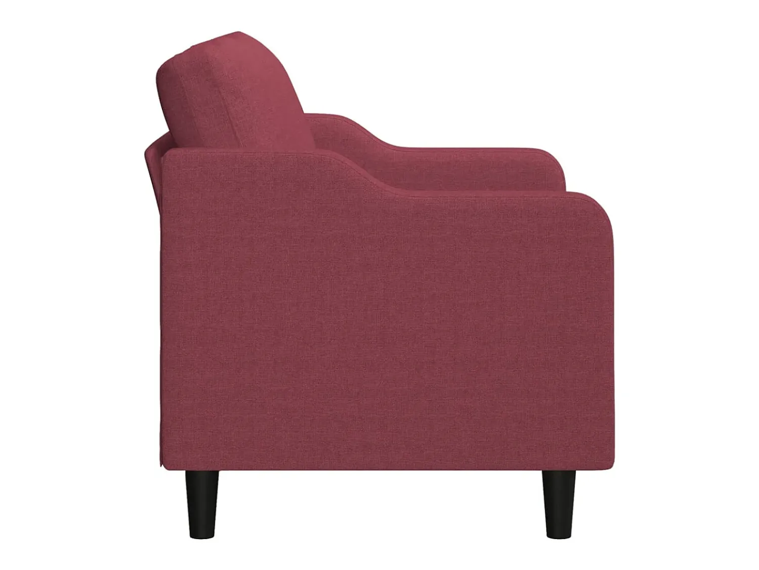 Sofá| Sofá de 2 lugares tecido 140 cm tinto PT461928 Vermelho