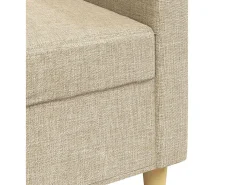 vidaxl Sofá de 3 lugares tecido 210 cm cor^ Sofá