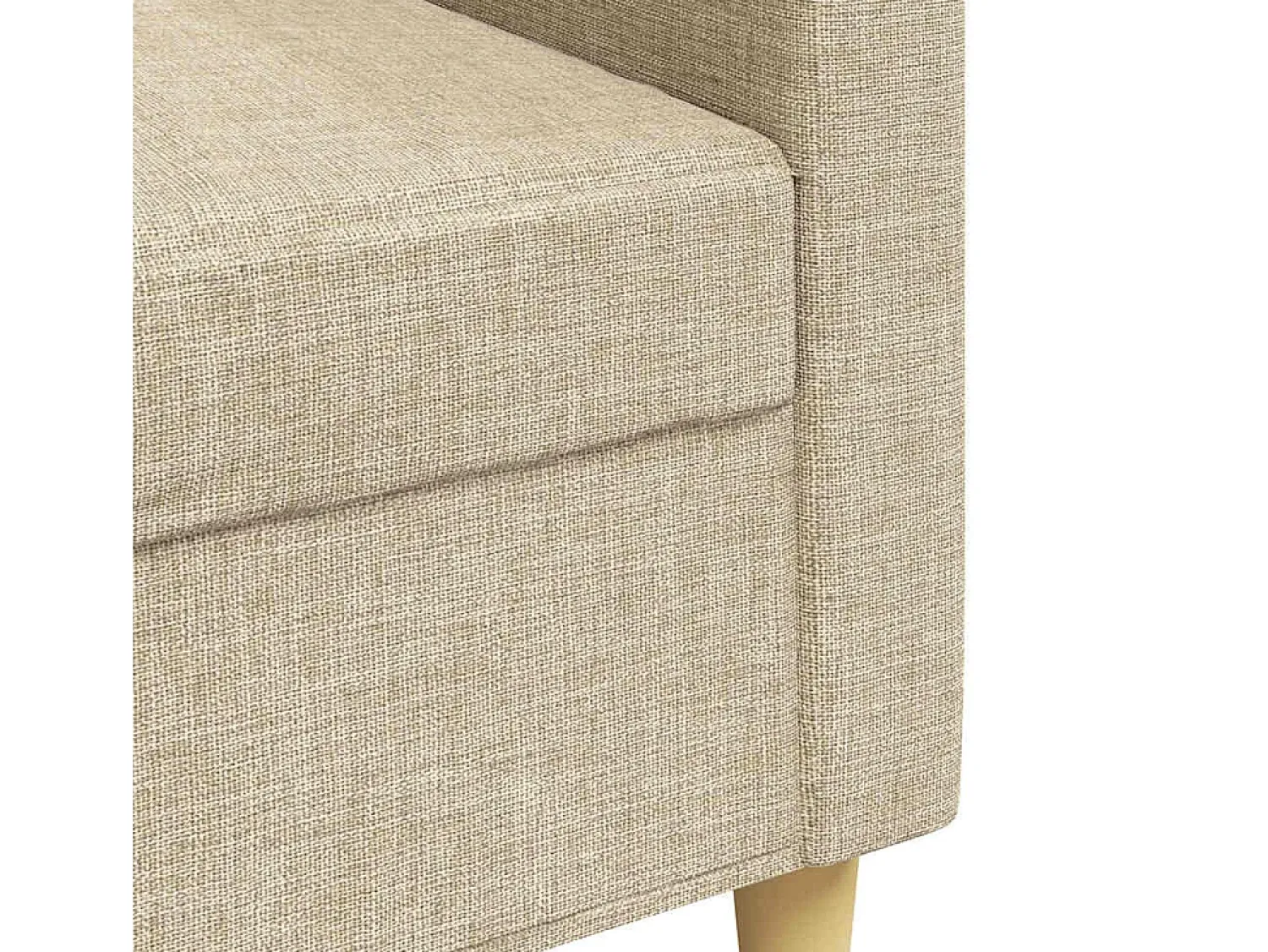 vidaxl Sofá de 3 lugares tecido 210 cm cor^ Sofá
