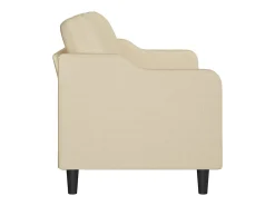 Clearance Sofá de 3 lugares tecido 180 cm cor PT276799 Creme