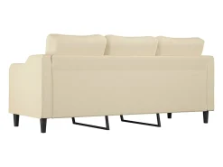 Clearance Sofá de 3 lugares tecido 180 cm cor PT276799 Creme
