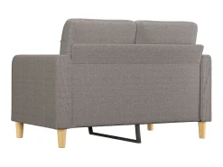 Sofá* Sofá de 2 lugares tecido 120 cm cinzento-acastanhado PT950466 Taupe