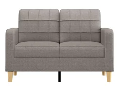 Sofá* Sofá de 2 lugares tecido 120 cm cinzento-acastanhado PT950466 Taupe