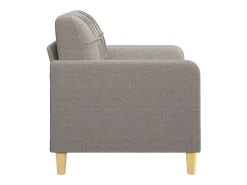 Sofá* Sofá de 2 lugares tecido 120 cm cinzento-acastanhado PT950466 Taupe