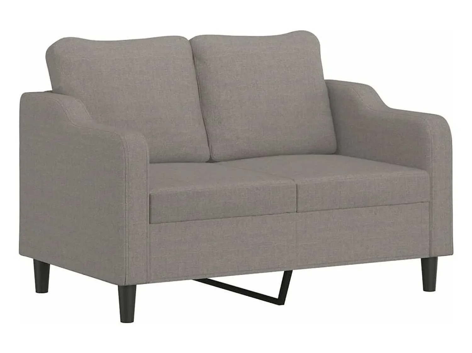 Outlet Sofá de 2 lugares tecido 140 cm cinzento-acastanhado PT606509 Taupe