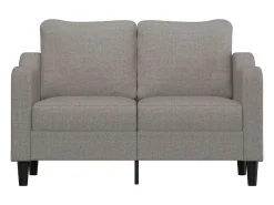 Outlet Sofá de 2 lugares tecido 140 cm cinzento-acastanhado PT606509 Taupe