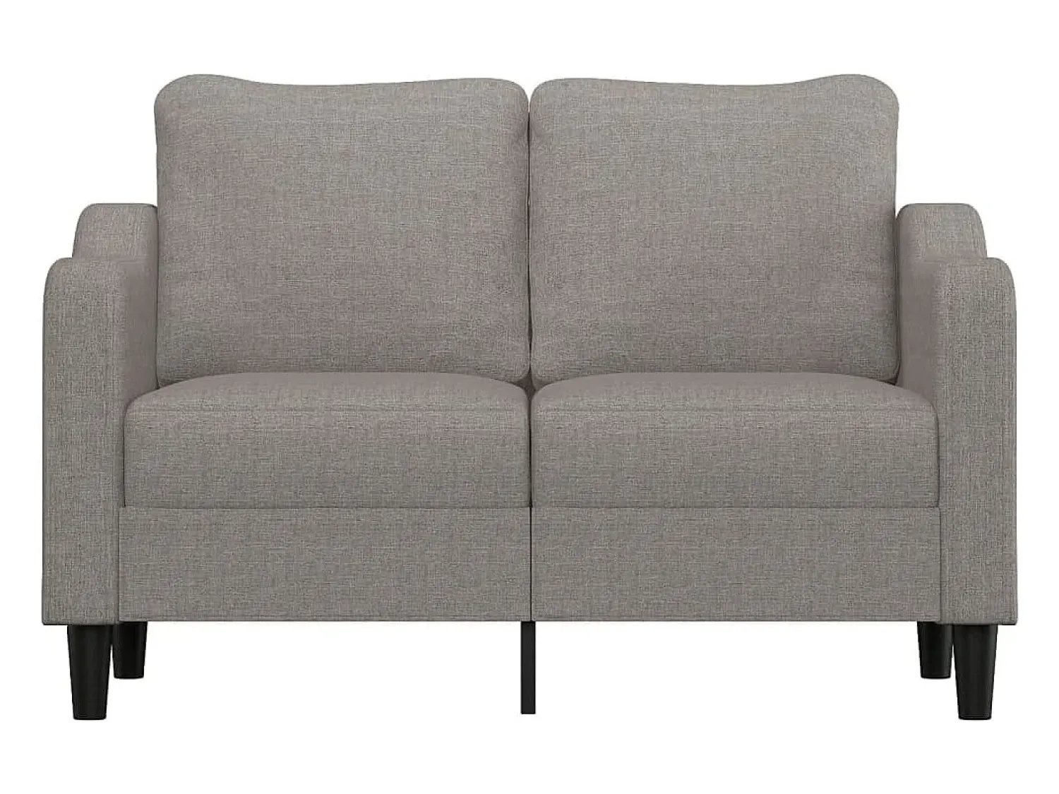 Outlet Sofá de 2 lugares tecido 140 cm cinzento-acastanhado PT606509 Taupe