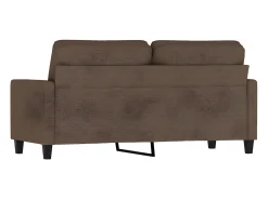 Sofá* Sofá de 2 lugares tecido 140 cm PT260673 Castanho