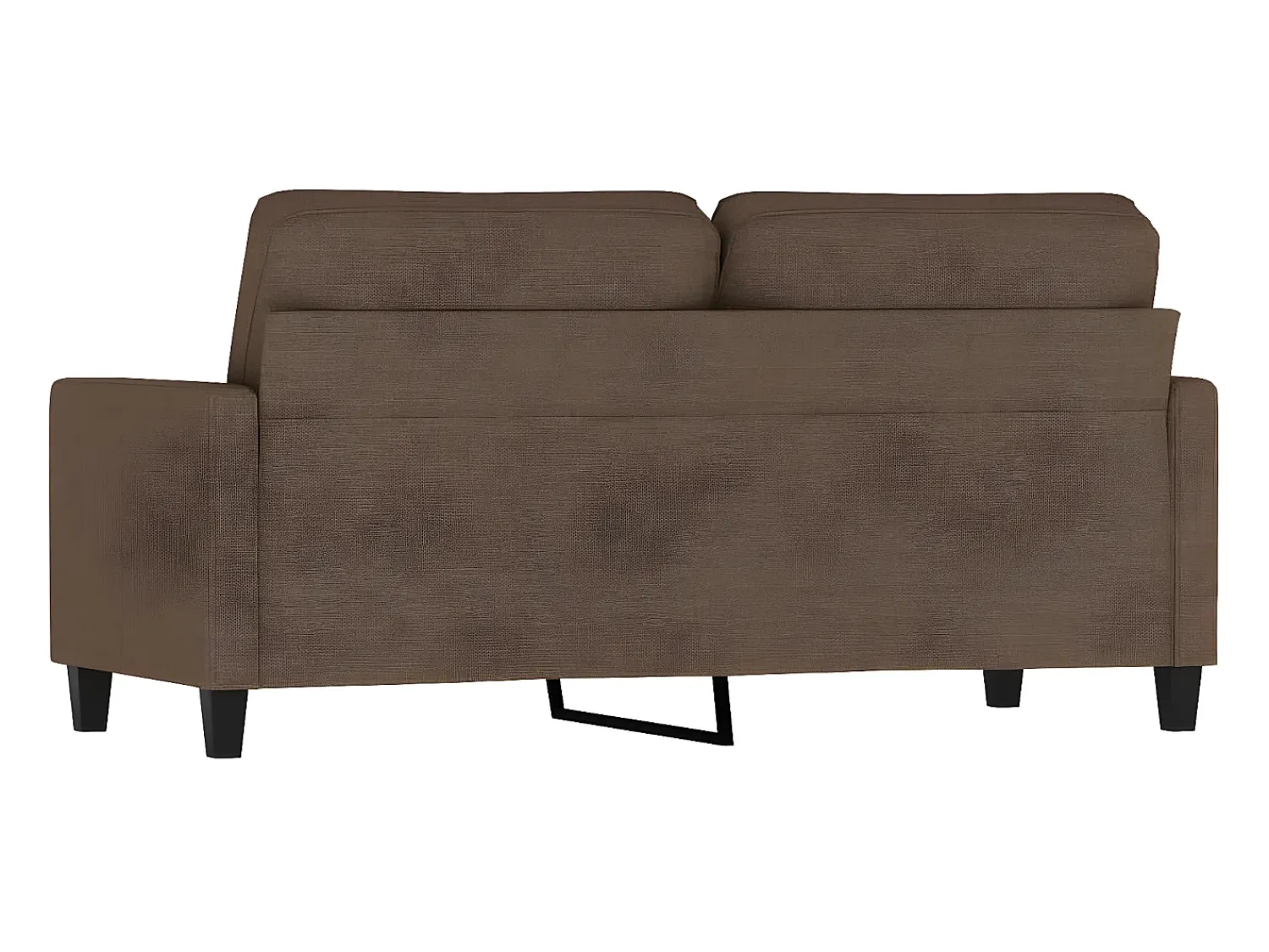 Sofá* Sofá de 2 lugares tecido 140 cm PT260673 Castanho