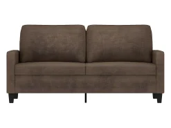 Sofá* Sofá de 2 lugares tecido 140 cm PT260673 Castanho