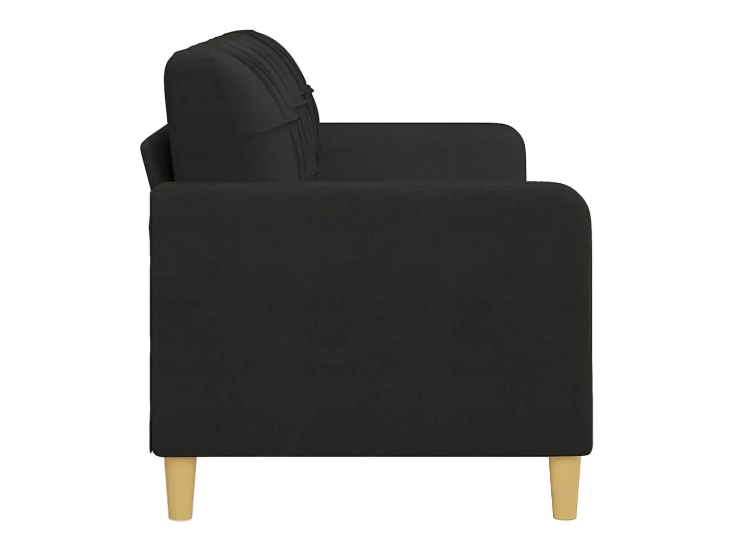 Online Sofá de 3 lugares tecido 180 cm PT592088 Preto