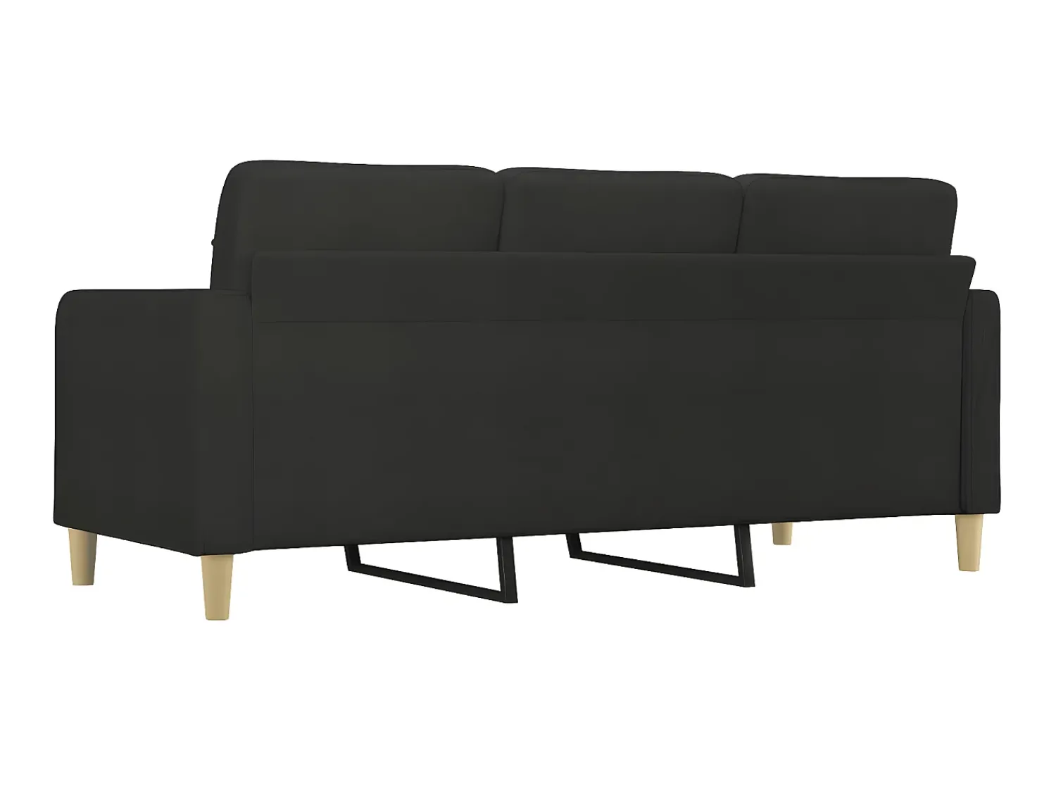 Online Sofá de 3 lugares tecido 180 cm PT592088 Preto