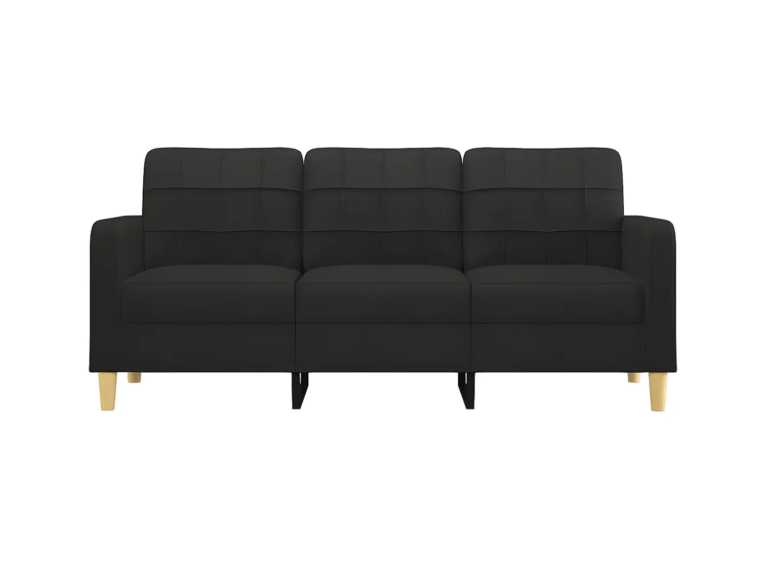 Online Sofá de 3 lugares tecido 180 cm PT592088 Preto