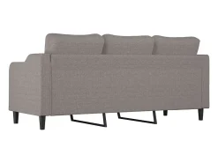 Sofá| Sofá de 3 lugares tecido 180 cm cinzento-acastanhado PT840368 Taupe