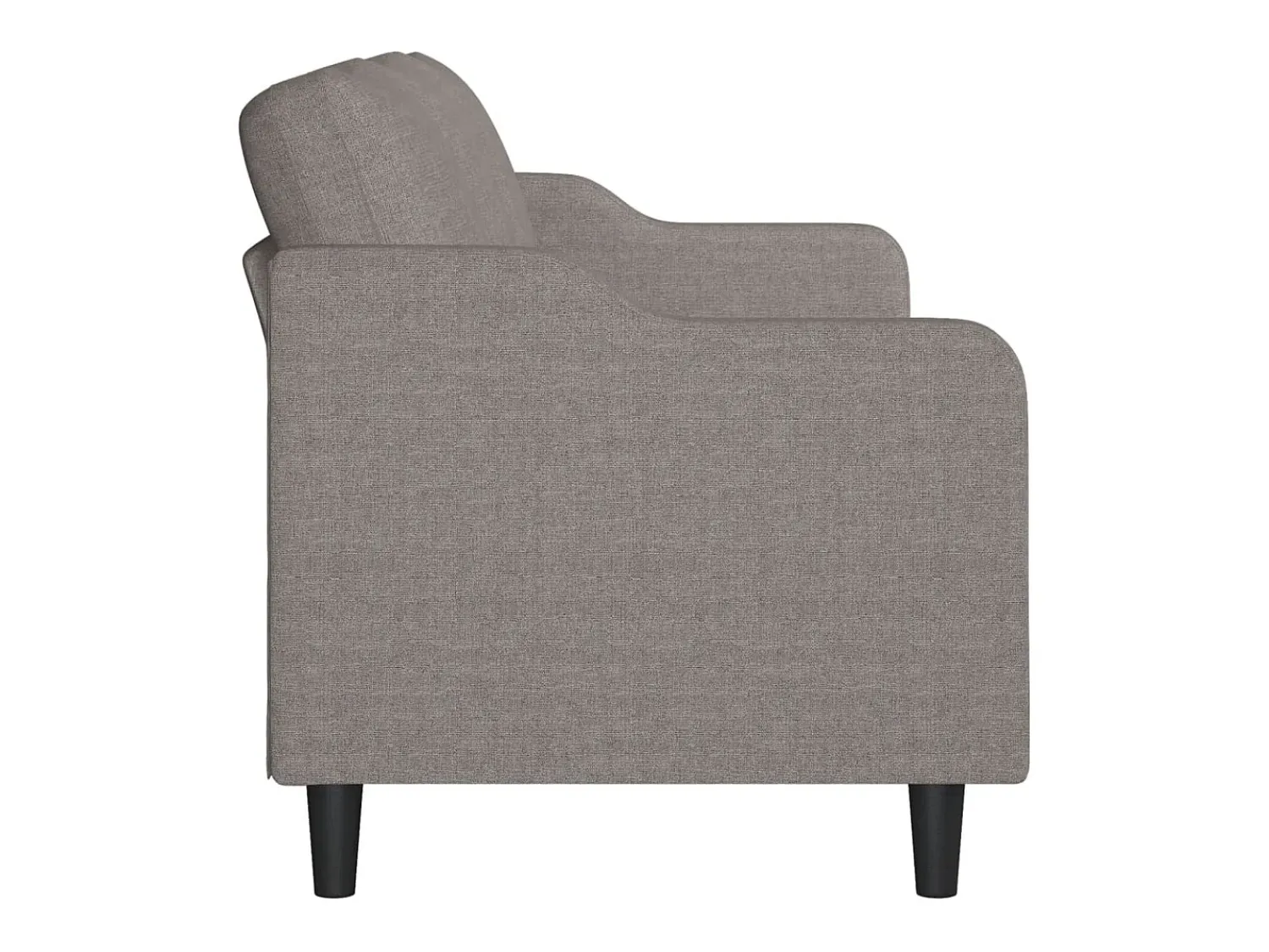 Sofá| Sofá de 3 lugares tecido 180 cm cinzento-acastanhado PT840368 Taupe