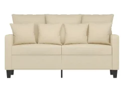 Sofá| Sofá de 2 lugares tecido 120 cm cor PT892662 Creme