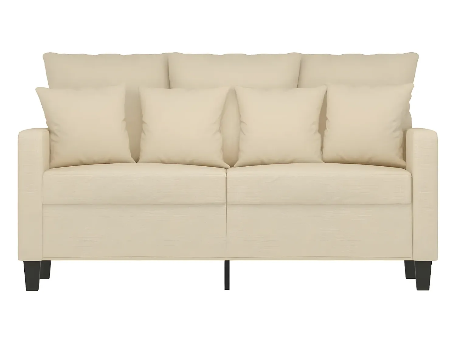 Sofá| Sofá de 2 lugares tecido 120 cm cor PT892662 Creme