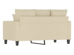 Sofá| Sofá de 2 lugares tecido 120 cm cor PT892662 Creme