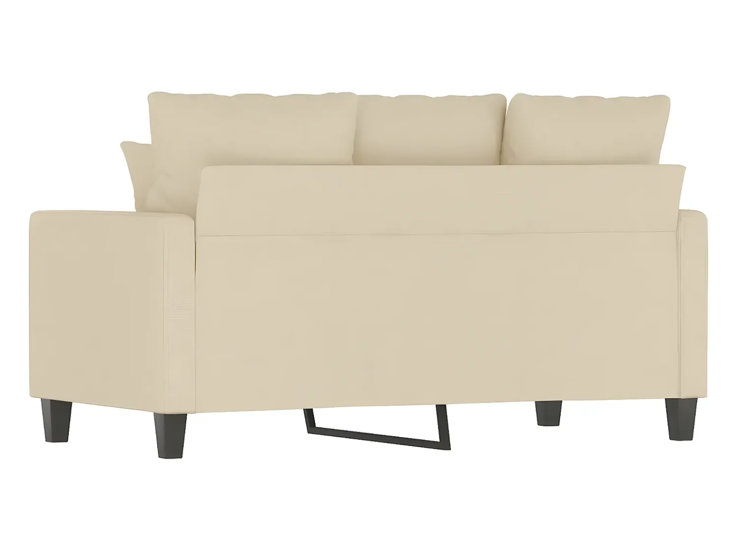 Sofá| Sofá de 2 lugares tecido 120 cm cor PT892662 Creme