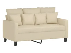 Sofá| Sofá de 2 lugares tecido 120 cm cor PT892662 Creme