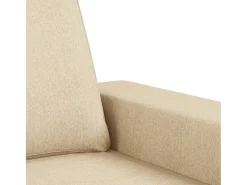 Online vidaxl Sofá de 2 lugares tecido 140 cm cor Creme