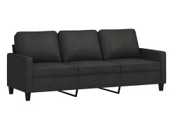 Sofá| Sofá de 3 lugares tecido 180 cm PT676284 Preto