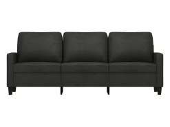 Sofá| Sofá de 3 lugares tecido 180 cm PT676284 Preto