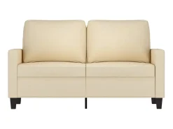 Sofá| Sofá de 2 lugares tecido 120 cm cor PT425398 Creme
