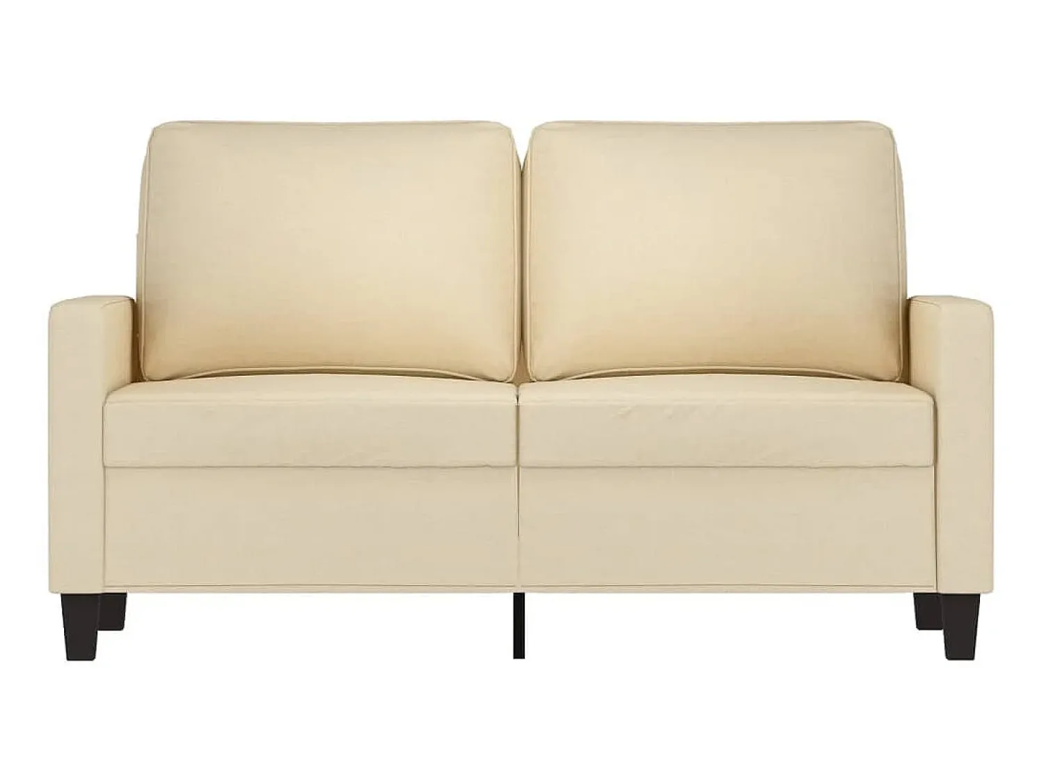Sofá| Sofá de 2 lugares tecido 120 cm cor PT425398 Creme