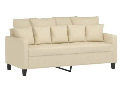 Online Sofá de 2 lugares tecido 140 cm cor PT433416 Creme