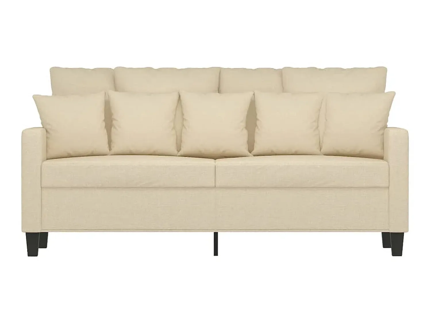 Online Sofá de 2 lugares tecido 140 cm cor PT433416 Creme