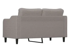 Sofá* Sofá de 2 lugares tecido 140 cm cinzento-acastanhado PT468950 Taupe