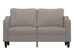 Sofá* Sofá de 2 lugares tecido 140 cm cinzento-acastanhado PT468950 Taupe