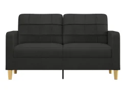 Outlet Sofá de 2 lugares tecido 140 cm PT798951 Preto