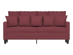 Clearance vidaxl Sofá de 2 lugares tecido 140 cm tinto Vermelho