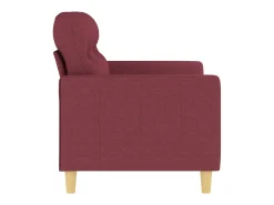 Best Sofá de 2 lugares tecido 120 cm tinto PT488687 Vermelho