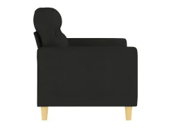Sofá* Sofá de 2 lugares tecido 120 cm PT362379 Preto