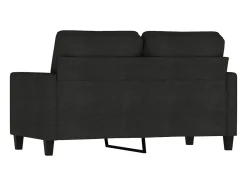 Sofá* Sofá de 2 lugares tecido 120 cm PT759035 Preto