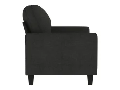 Sofá* Sofá de 2 lugares tecido 120 cm PT759035 Preto