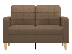 Sofá* Sofá de 2 lugares tecido 120 cm PT320190 Castanho