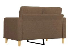 Sofá* Sofá de 2 lugares tecido 120 cm PT320190 Castanho