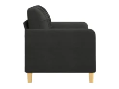 Sofá* Sofá de 2 lugares tecido 120 cm PT123875 Preto