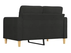 Sofá* Sofá de 2 lugares tecido 120 cm PT123875 Preto