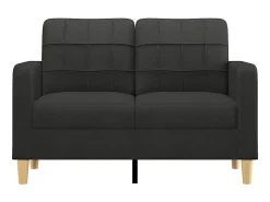 Sofá* Sofá de 2 lugares tecido 120 cm PT123875 Preto