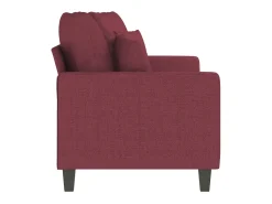 Sofá de 2 lugares tecido 140 cm tinto PT316642^ Sofá